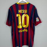 2013/14 BARCELONA MESSI #10 HOME SHIRT (XL) NIKE