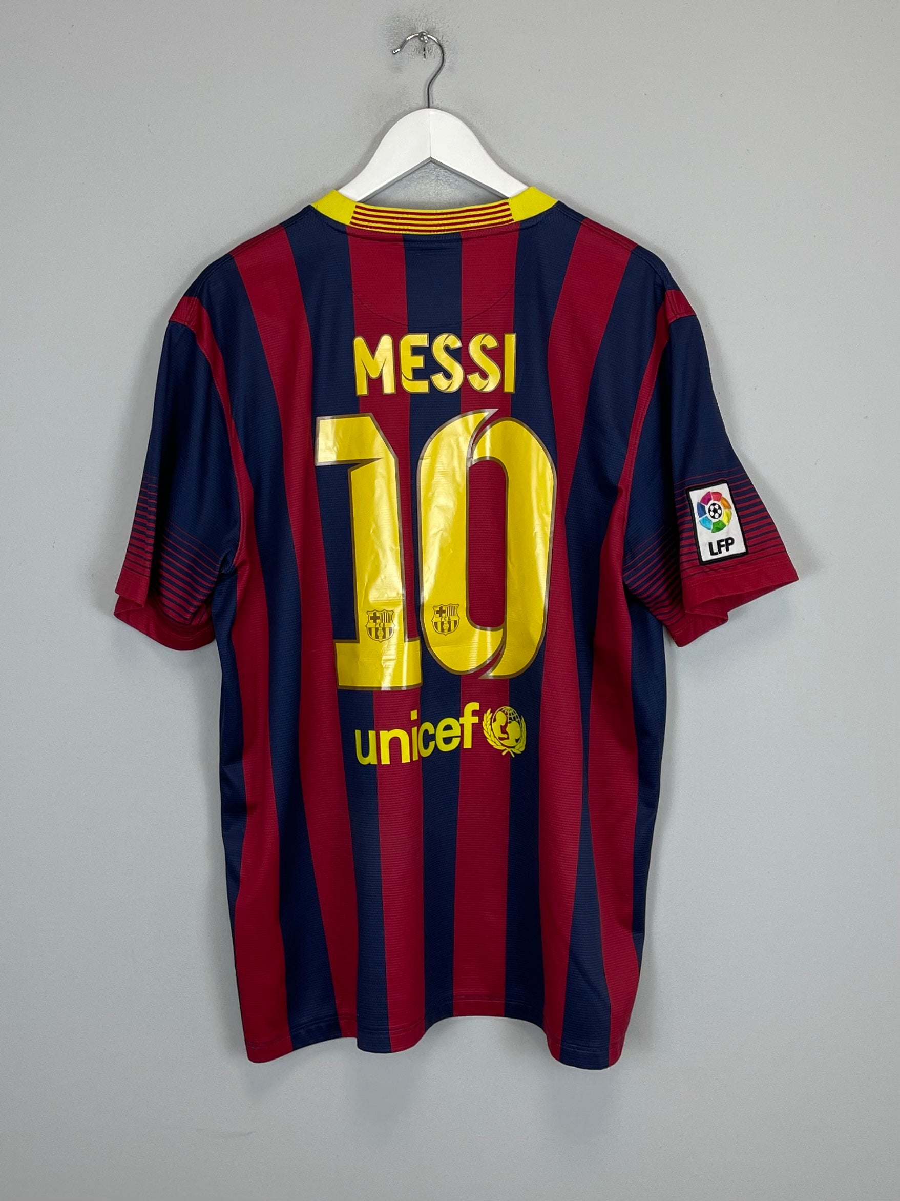 2013/14 BARCELONA MESSI #10 HOME SHIRT (XL) NIKE