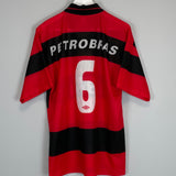 1999/00 FLAMENGO #6 HOME SHIRT (M) UMBRO