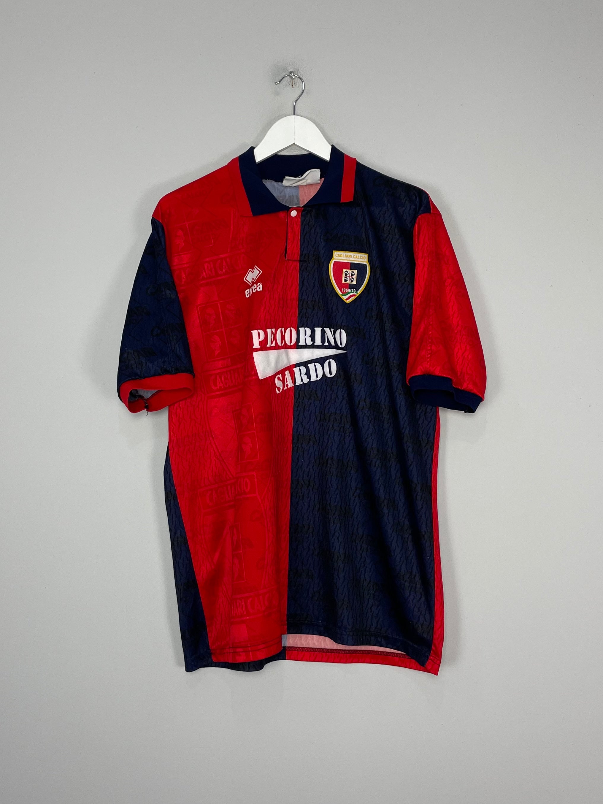 1993/95 CAGLIARI HOME SHIRT (XL) ERREA