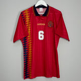 1994/96 SPAIN HIERRO #6 HOME SHIRT (L) ADIDAS