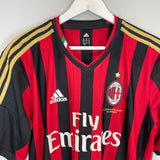 2013/14 AC MILAN RAMI #13 *PLAYER ISSUE* HOME SHIRT (XL) ADIDAS