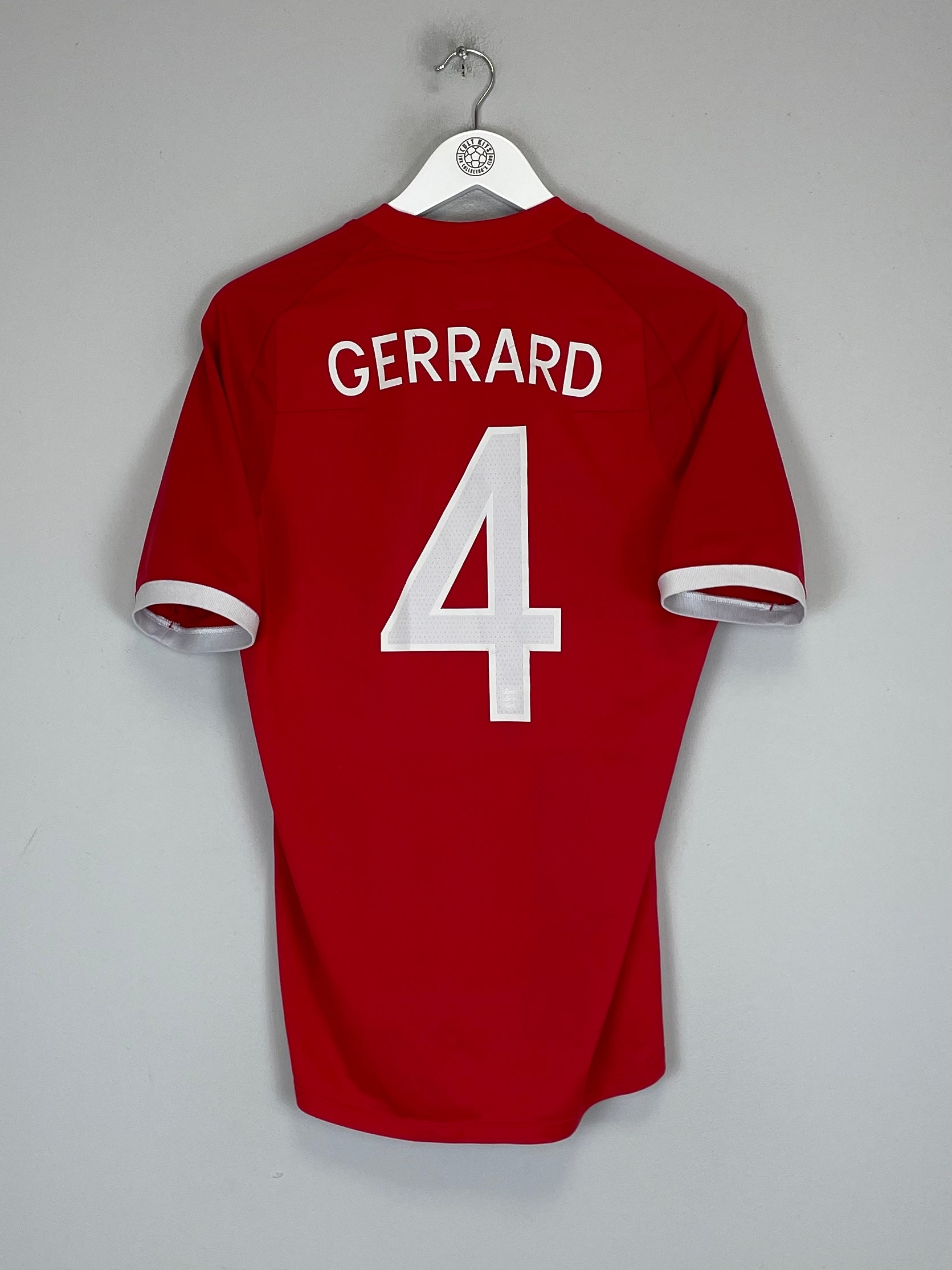 2010/11 ENGLAND GERRARD #4 AWAY SHIRT (M) UMBRO