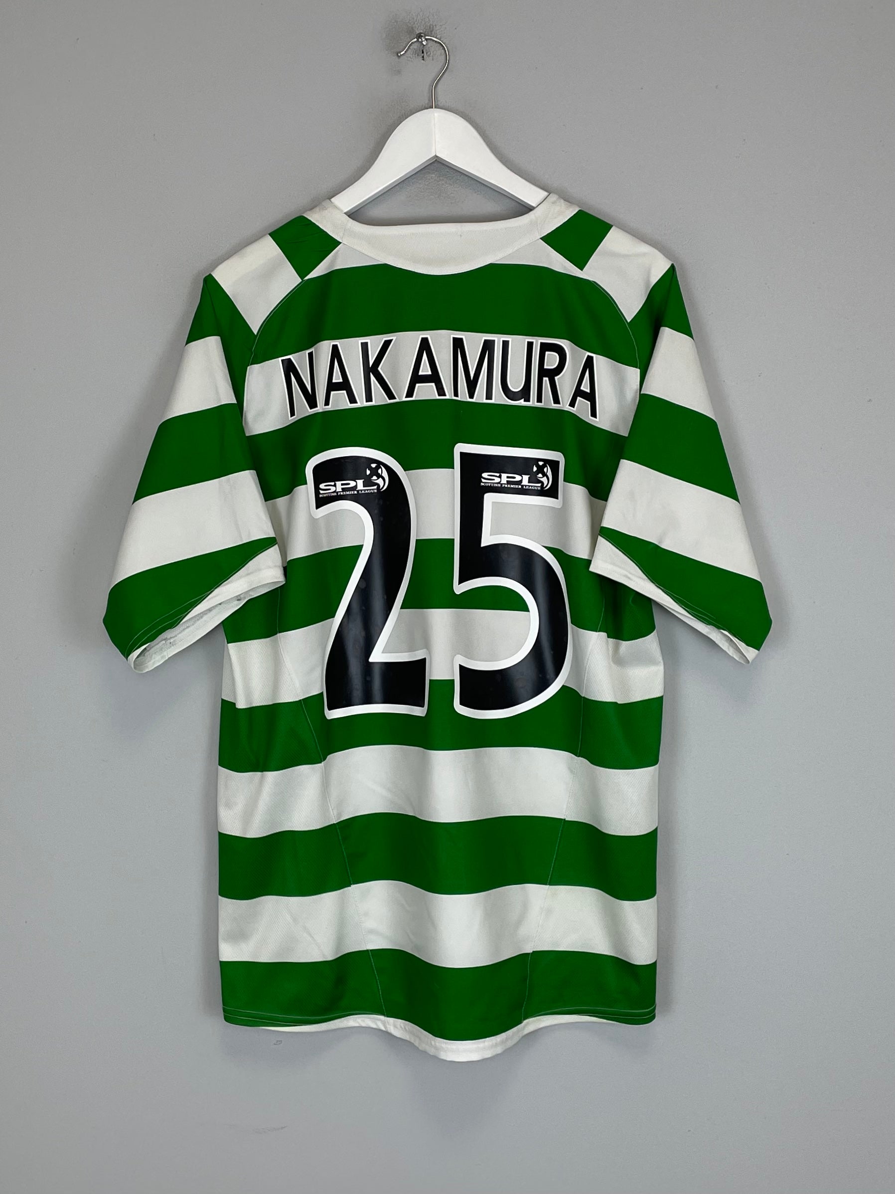 2005/07 CELTIC NAKAMURA #25 HOME SHIRT (L) NIKE