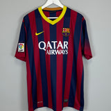 2013/14 BARCELONA MESSI #10 HOME SHIRT (XL) NIKE