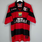 1999/00 FLAMENGO #6 HOME SHIRT (M) UMBRO