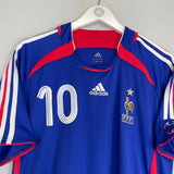 2006/07 FRANCE ZIDANE #10 HOME SHIRT (L) ADIDAS