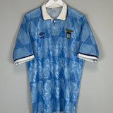 1989/91 LAZIO #3 HOME SHIRT (L) UMBRO