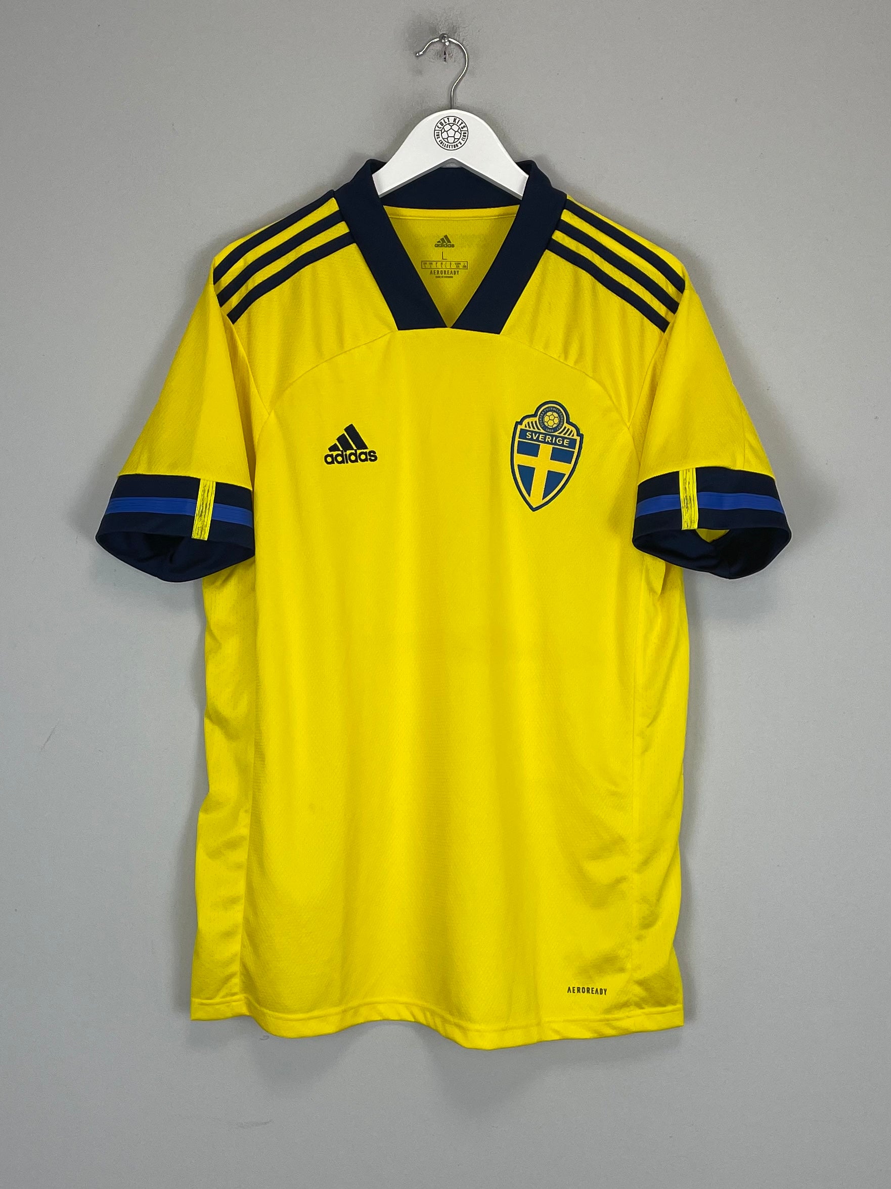 2020/21 SWEDEN HOME SHIRT (L) ADIDAS