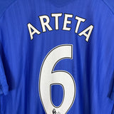 2007/08 EVERTON ARTETA #6 HOME SHIRT (XL) UMBRO