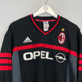 2000/02 AC MILAN L/S TRAINING SHIRT (L) ADIDAS