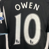 2007/09 NEWCASTLE UNITED OWEN #10 HOME SHIRT (M) ADIDAS