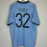 2012/13 MANCHESTER CITY TEVEZ #32 HOME SHIRT (XXL) UMBRO