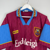 1995/96 BURNLEY HOME SHIRT (M) MITRE