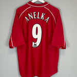 2000/02 LIVERPOOL ANELKA #9 HOME SHIRT (L) REEBOK