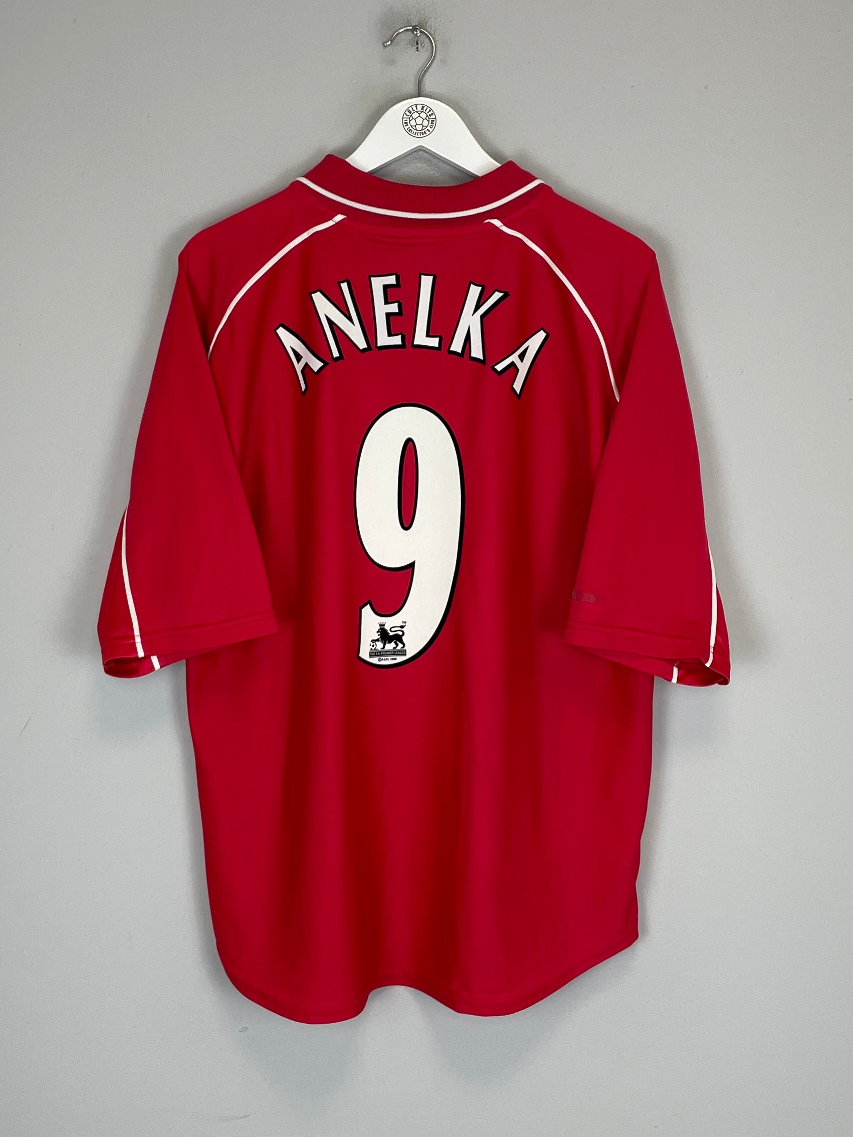 2000/02 LIVERPOOL ANELKA #9 HOME SHIRT (L) REEBOK