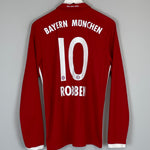 2016/17 BAYERN MUNICH ROBBEN #10 L/S HOME SHIRT (M) ADIDAS