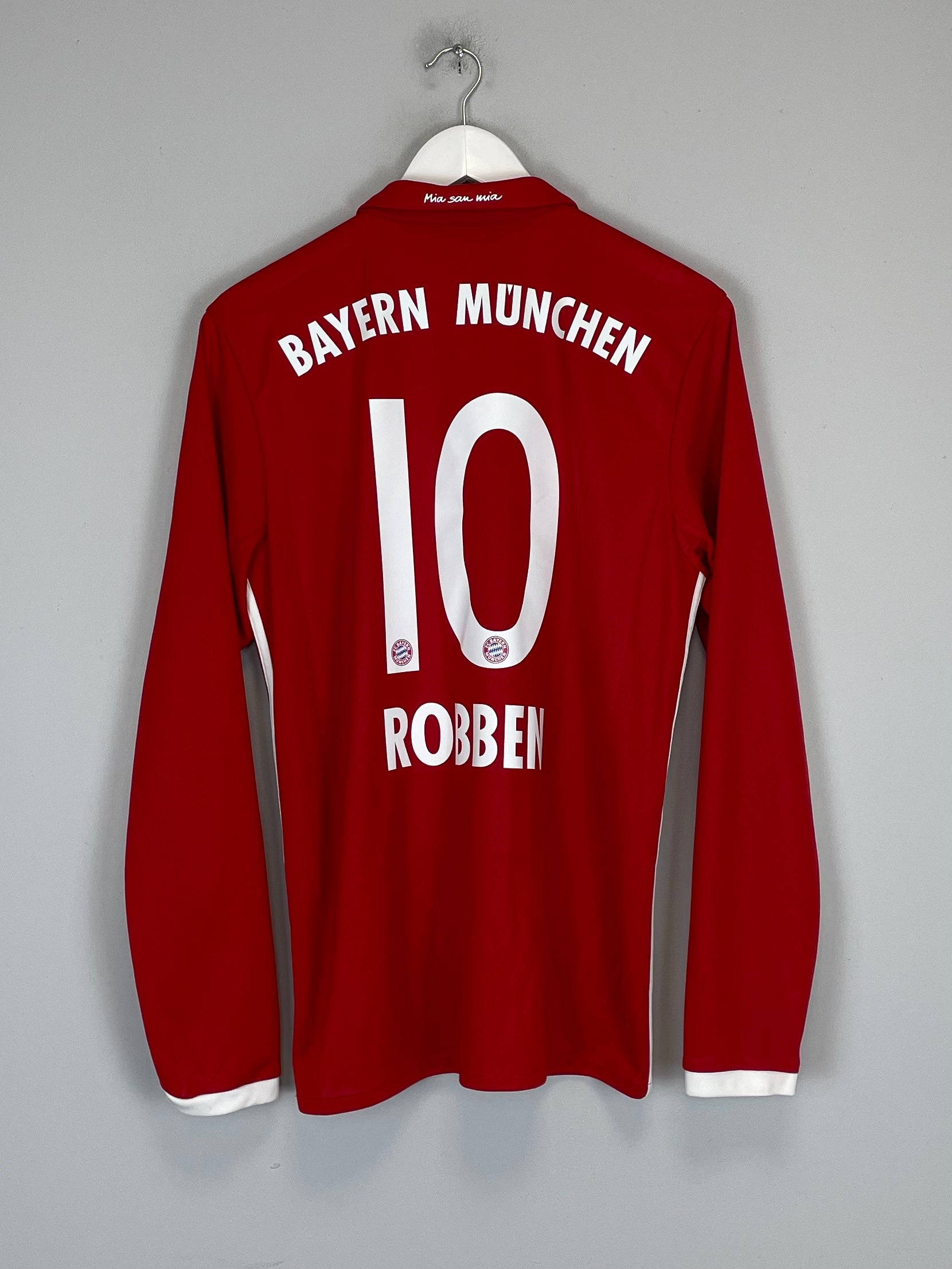 2016/17 BAYERN MUNICH ROBBEN #10 L/S HOME SHIRT (M) ADIDAS