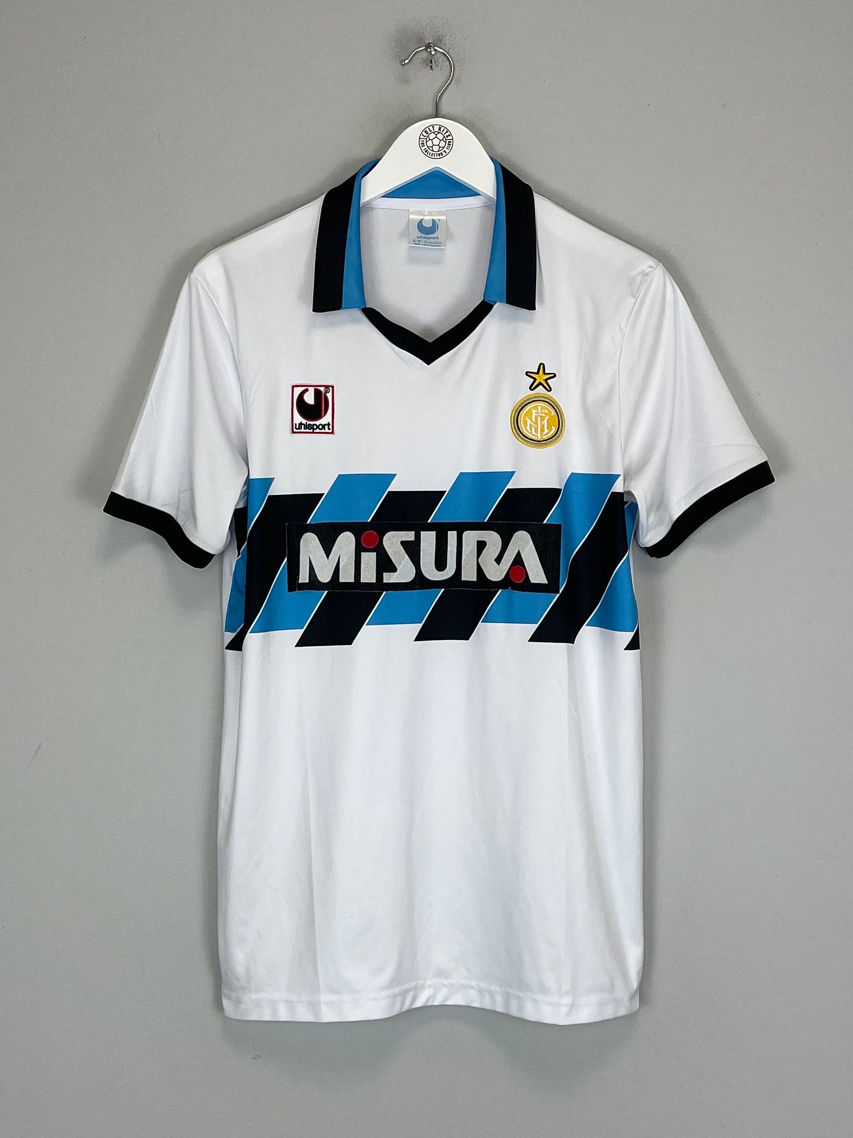 1990/91 INTER MILAN AWAY SHIRT (M) UMBRO