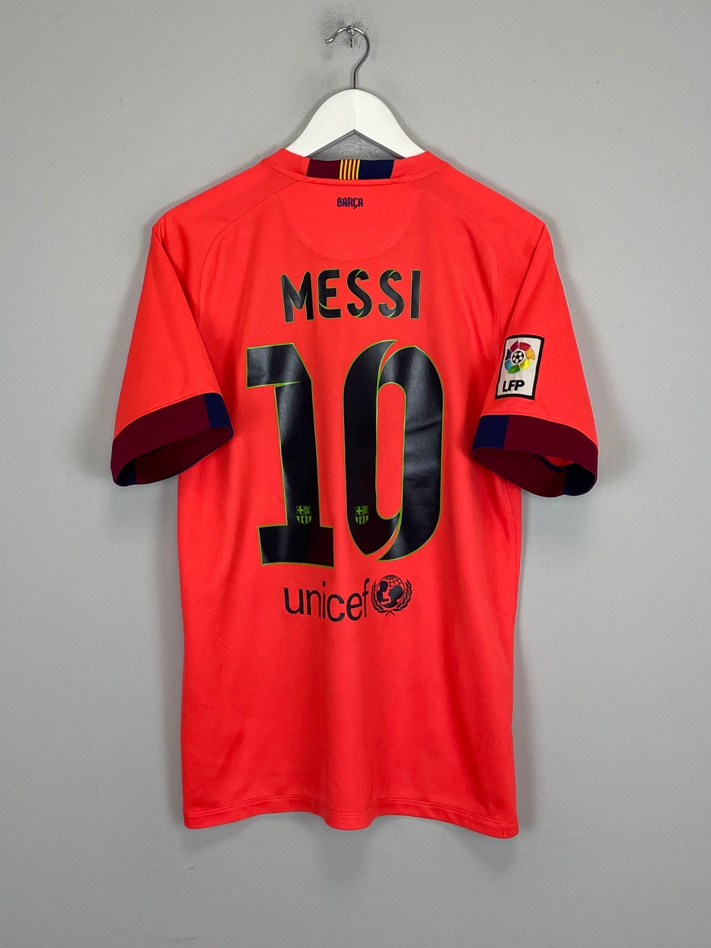 2014/15 BARCELONA MESSI #10 AWAY SHIRT (M) NIKE