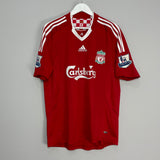 2008/10 LIVERPOOL GERRARD #8 HOME SHIRT (L) ADIDAS