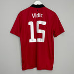 2013/14 MANCHESTER UNITED VIDIC #15 HOME SHIRT (L) NIKE