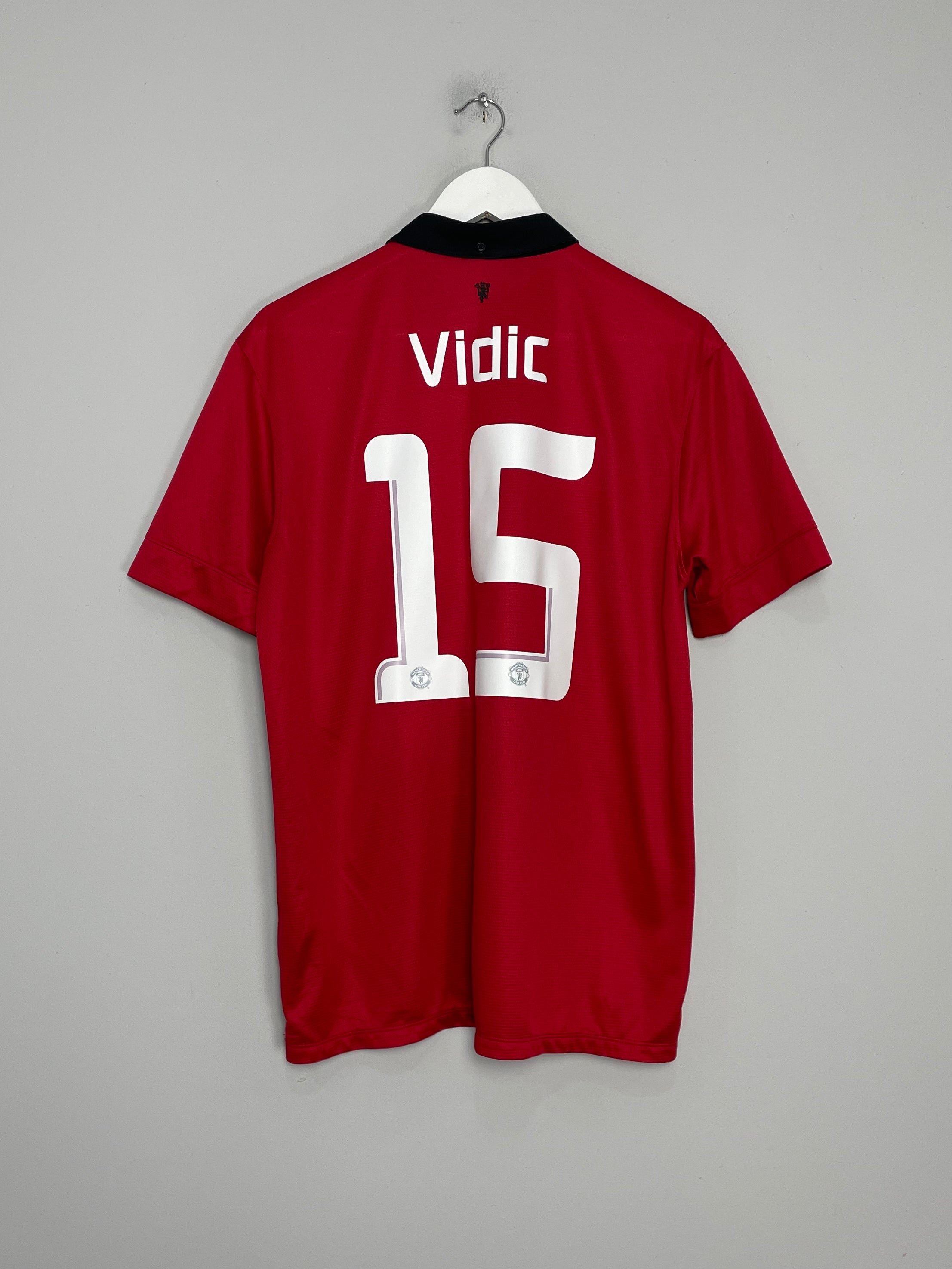 2013/14 MANCHESTER UNITED VIDIC #15 HOME SHIRT (L) NIKE