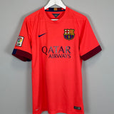 2014/15 BARCELONA MESSI #10 AWAY SHIRT (M) NIKE