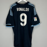 2009/10 REAL MADRID RONALDO #9 AWAY SHIRT (XXL) ADIDAS