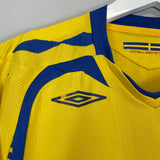 2007/09 SWEDEN HOME SHIRT (M) UMBRO