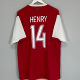 2006/08 ARSENAL HENRY #14 HOME SHIRT (XL) NIKE