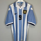 1999/00 ARGENTINA BATISTUTA #9 HOME SHIRT (XL) REEBOK