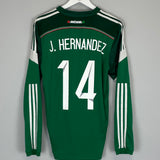 2014/15 MEXICO J.HERNANDEZ #14 L/S HOME SHIRT (M) ADIDAS