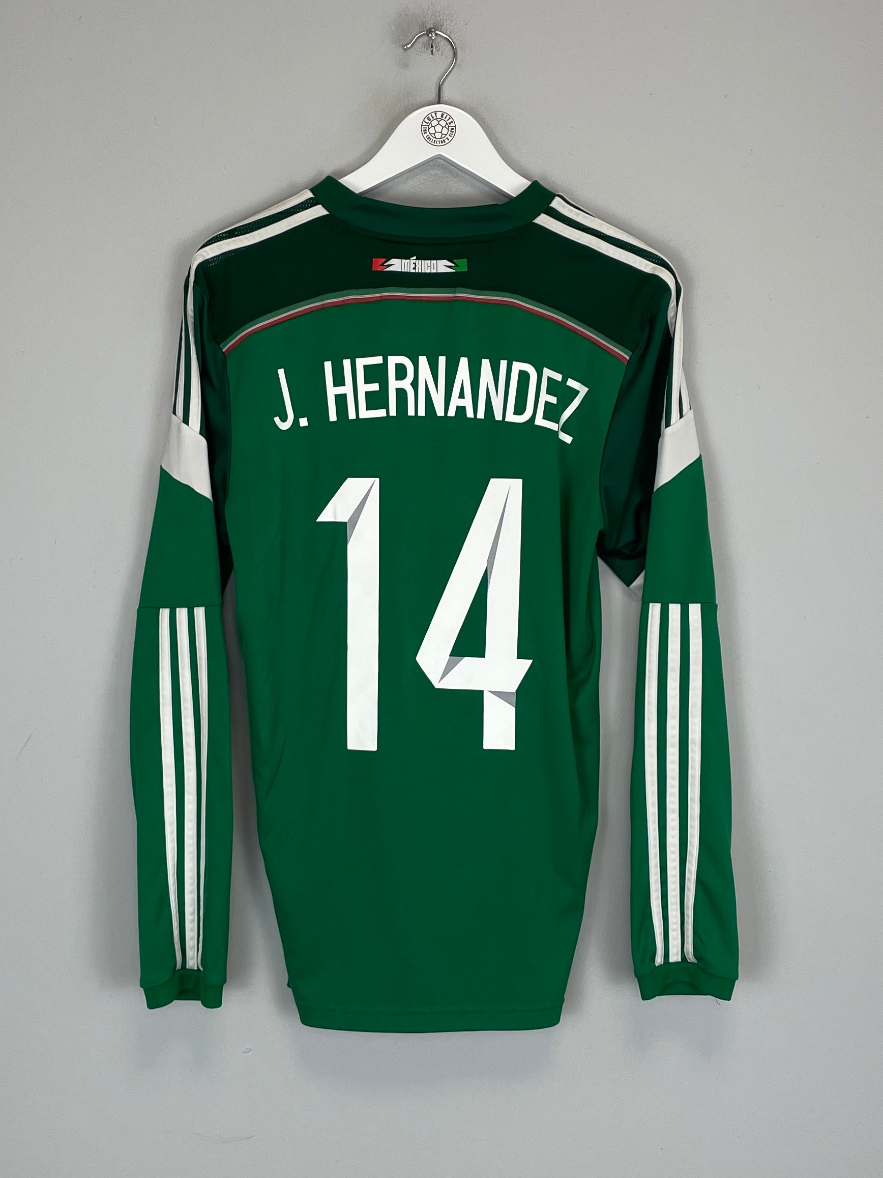 2014/15 MEXICO J.HERNANDEZ #14 L/S HOME SHIRT (M) ADIDAS