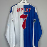 1996/98 BLACKBURN ROVERS RIPLEY #7 L/S HOME SHIRT (XXL) UMBRO