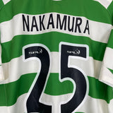 2005/07 CELTIC NAKAMURA #25 HOME SHIRT (M) NIKE