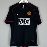 2007/08 MANCHESTER UNITED HARGREAVES #4 AWAY SHIRT (M) NIKE