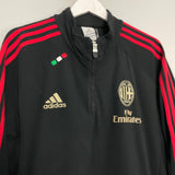 2011/12 AC MILAN 1/4 ZIP FLEECE (M) ADIDAS