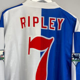 1996/98 BLACKBURN ROVERS RIPLEY #7 L/S HOME SHIRT (XXL) UMBRO