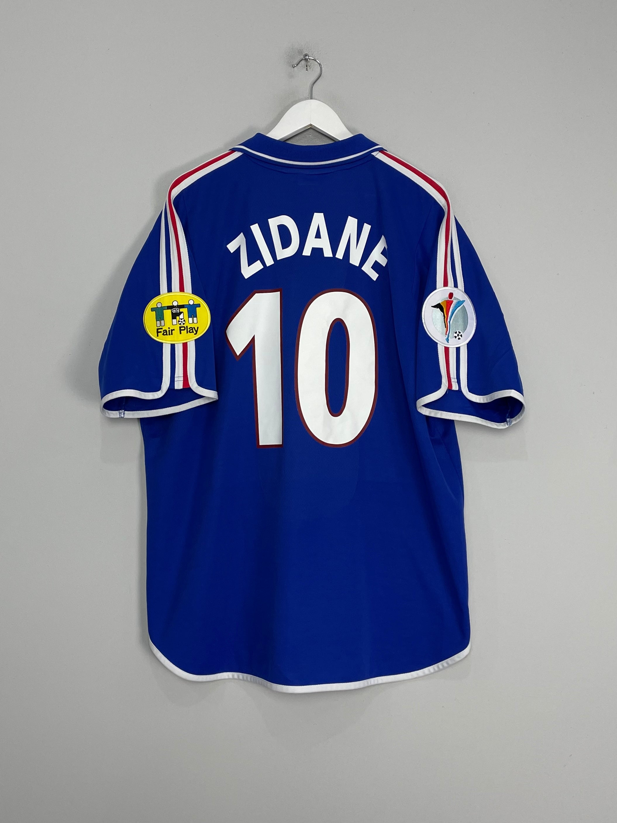 2000/02 FRANCE ZIDANE #10 HOME SHIRT (XXL) ADIDAS