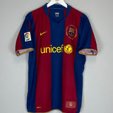 2007/08 BARCELONA MESSI #19 HOME SHIRT (L) NIKE