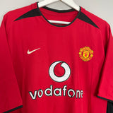 2002/04 MANCHESTER UNITED BECKHAM #7 HOME SHIRT (XL) NIKE