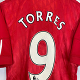 2010/12 LIVERPOOL TORRES #9 HOME SHIRT (M) ADIDAS