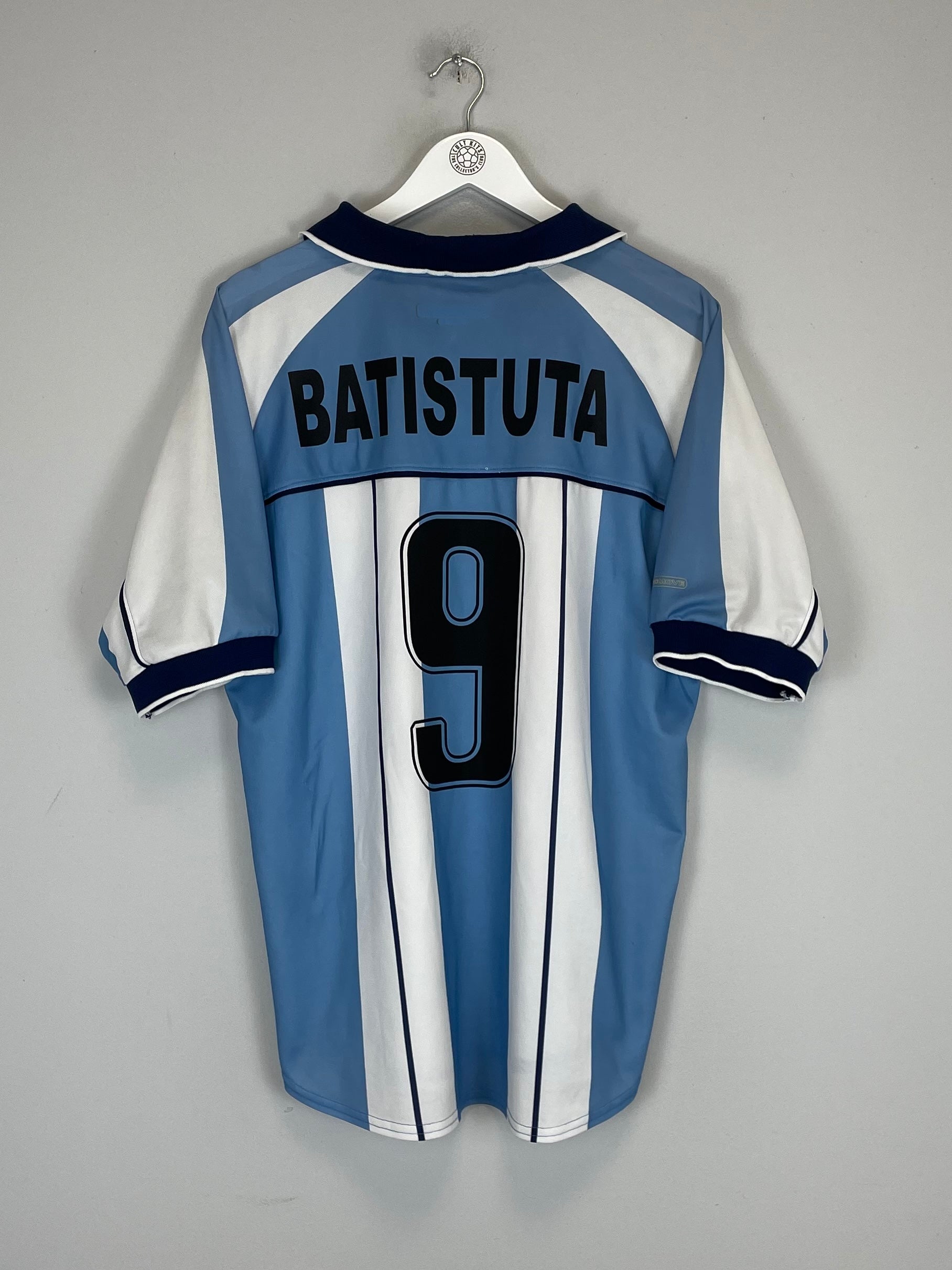 2001/02 ARGENTINA BATISTUTA #9 HOME SHIRT (L) REEBOK