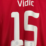 2013/14 MANCHESTER UNITED VIDIC #15 HOME SHIRT (L) NIKE