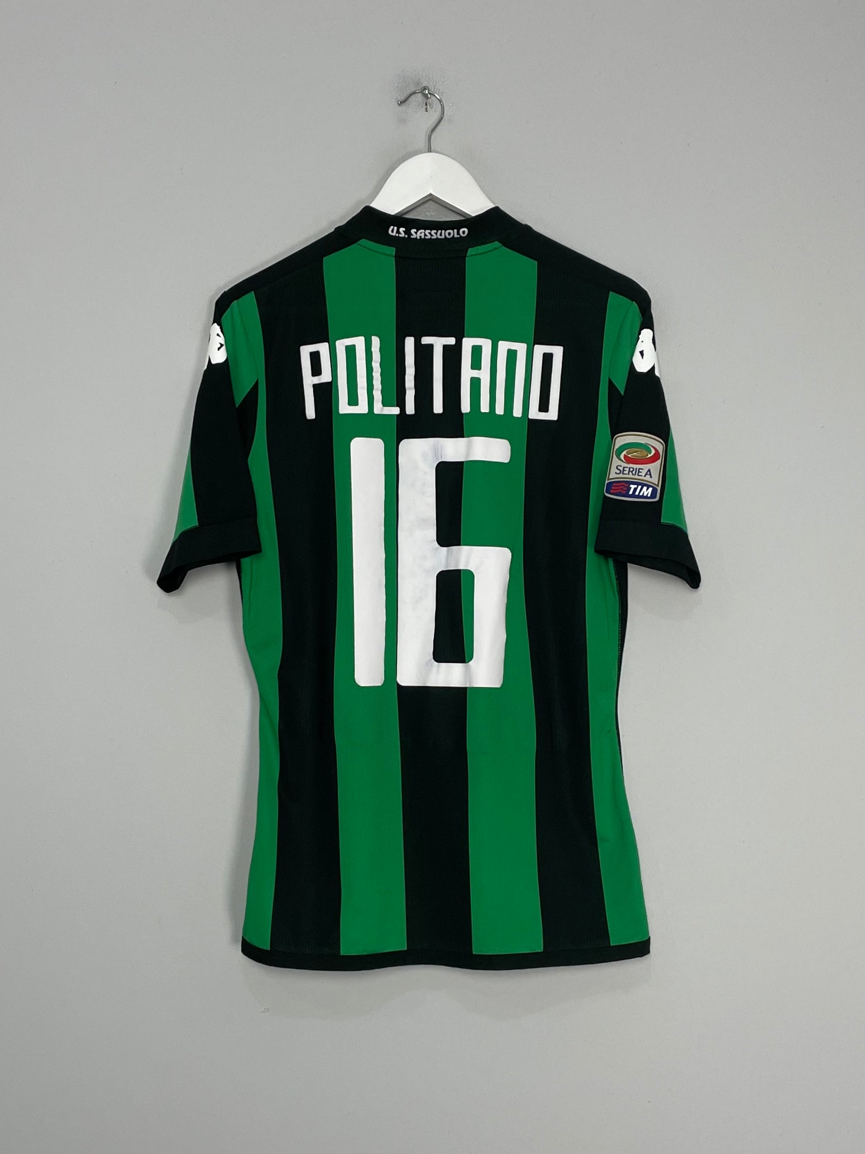 2017/18 SASSUOLO POLITANO #16 *PLAYER ISSUE* HOME SHIRT (M) KAPPA