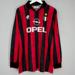 1994/95 AC MILAN #4 L/S HOME SHIRT (L) LOTTO