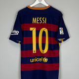 2015/16 BARCELONA MESSI #10 HOME SHIRT (L) NIKE