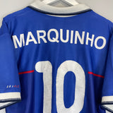 1997/99 RANGERS MARQUINHO #10 HOME SHIRT (XL) NIKE