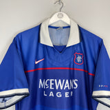 1997/99 RANGERS MARQUINHO #10 HOME SHIRT (XL) NIKE